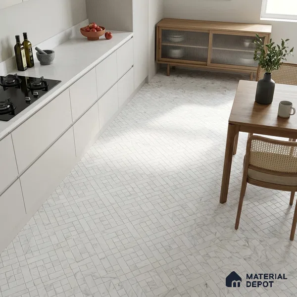 Moroccan Look Floor & Wall Tile TL 07608 Atria 2 ft x 2 ft Sinker Finish Vitrified Tile - 9 mm | Suitable For Balcony, Bathroom, Terrace | Please Expect a Slight Variation of Pattern