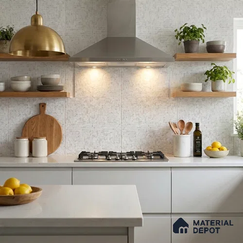 Moroccan Look Floor & Wall Tile TL 07608 Atria 2 ft x 2 ft Sinker Finish Vitrified Tile - 9 mm | Suitable For Balcony, Bathroom, Terrace | Please Expect a Slight Variation of Pattern