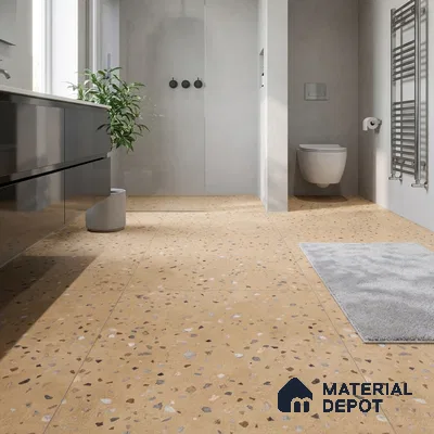 Terrazzo Wall & Floor Tile TL 07612 C Cotto Terrazzo Sand 4 ft x 2 ft GVT Vitrified Matte Finish - 9 mm