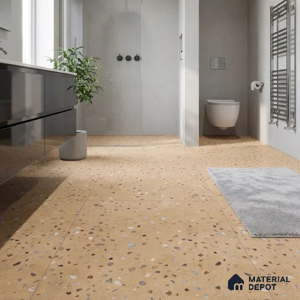 Terrazzo Wall & Floor Tile TL 07612 C Cotto Terrazzo Sand 4 ft x 2 ft GVT Vitrified Matte Finish - 9 mm