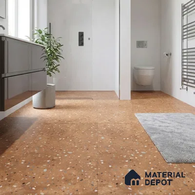 Terrazzo Wall & Floor Tile TL 07612 D Cotto Terrazzo Gold 4 ft x 2 ft GVT Vitrified Matte Finish - 9 mm