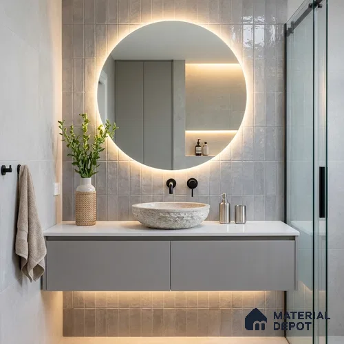 Subway Look  Tile TL 07616 S Cambry Grey 1 ft x 2.95 inch Designer Tiles Ceramic Glossy Finish - 9 mm