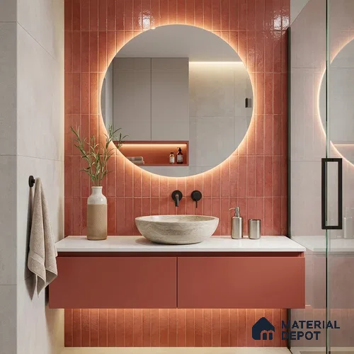 Subway Look  Tile TL 07616 Cambry Brown 1 ft x 2.95 inch Designer Tiles Ceramic Glossy Finish - 9 mm