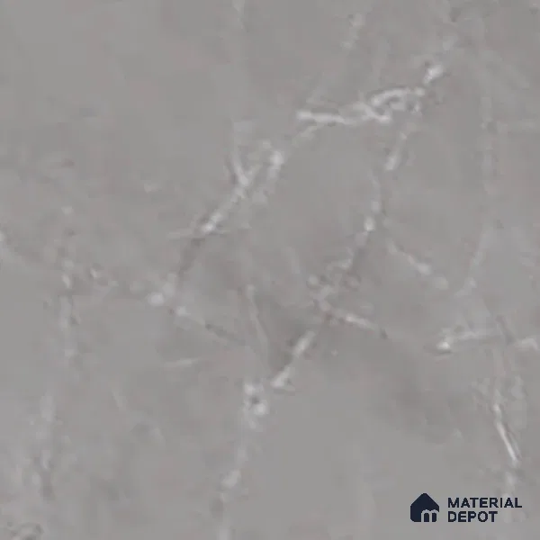 Grey Marble Floor Tile TL 07617 C  Bursa Grey Floor 1 ft x 1 ft Ceramic Matte Finish - 8 mm