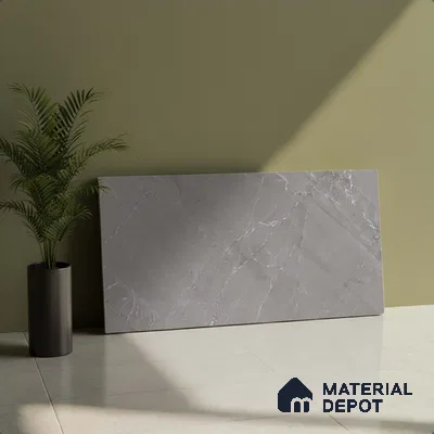 Grey Marble Wall & Floor Tile TL 07617 D  Bursa Grey 2 ft x 1 ft Ceramic Matte Finish - 8 mm