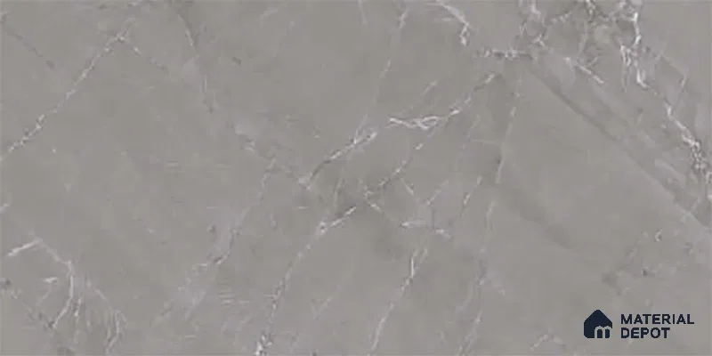 Grey Marble Wall & Floor Tile TL 07617 D  Bursa Grey 2 ft x 1 ft Ceramic Matte Finish - 8 mm