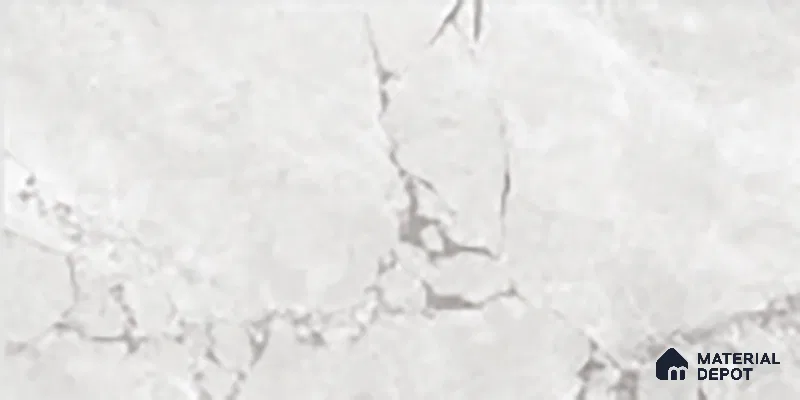 Grey Marble Wall & Floor Tile TL 07618 B  Vasto Bianco 2 ft x 1 ft Ceramic High Gloss Finish - 8 mm