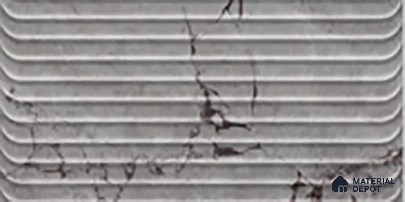 Grey Highlighter Wall Tile TL 07618 C Vasto Grey Decor 2 ft x 1 ft Ceramic High Gloss Finish - 8 mm | Suitable For Kitchen & Bathroom