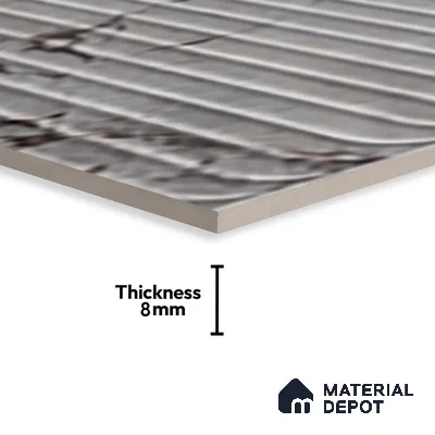 Grey Highlighter Wall Tile TL 07618 C Vasto Grey Decor 2 ft x 1 ft Ceramic High Gloss Finish - 8 mm | Suitable For Kitchen & Bathroom