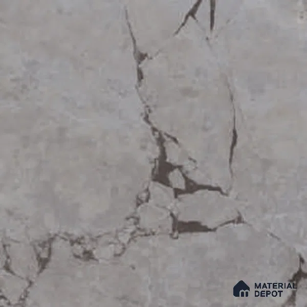 Grey Marble Floor Tile TL 07618 D Vasto Grey Floor 1 ft x 1 ft Ceramic Matte Finish - 8 mm