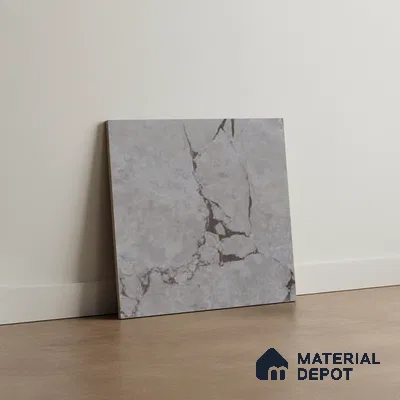 Grey Marble Floor Tile TL 07618 D  Vasto Grey Floor 1 ft x 1 ft Ceramic Matte Finish - 8 mm
