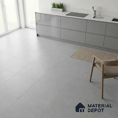 Cement Look Floor Tile TL 07621 Iron Anchorage 2 ft x 2 ft Matte Finish Vitrified Tile - 9 mm | 6 Random Design | Suitable For Living Room, Bedroom & Dining (Sample)