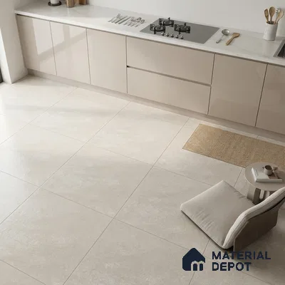 Cement Wall & Floor Tile TL 07623 Interno Silver 2 ft x 2 ft Vitrified Matte Finish - 9 mm | 4 Random Design (Sample)