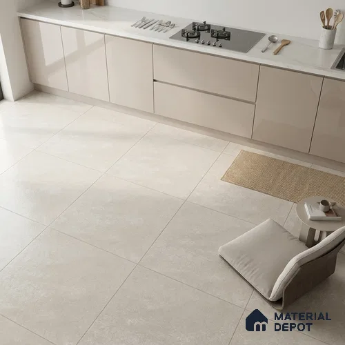 Stone Look Floor Tile TL 11016 B Interno Pearl 2 ft x 2 ft Matte Finish Vitrified Tile - 9 mm | 4 Random Design | Suitable For Living Room, Dining & Patio