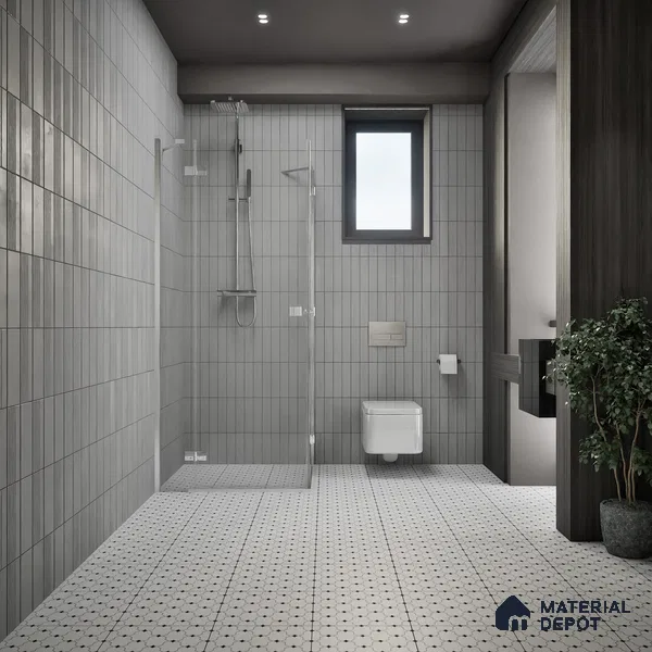 Moroccan Floor & Wall Tile TL 07626 Monochrome Lattice 1 ft x 1 ft Matte Finish Vitrified Tile - 9 mm | Suitable For Bathroom, Kitchen, Dining Area | Please Expect a Slight Variation of Pattern