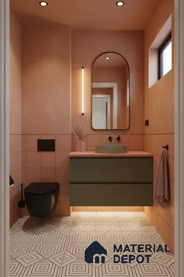 Moroccan Floor & Wall Tile TL 07632 Optic Frame 1 ft x 1 ft Matte Finish Vitrified Tile - 9 mm | Suitable For Bathroom, Kitchen, Living Area | Please Expect a Slight Variation of Pattern