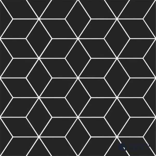 Moroccan Floor & Wall Tile TL 07633 Monochrome Hexa Grid 1 ft x 1 ft Matte Finish Vitrified Tile - 9 mm | Suitable For Bathroom, Kitchen, Entryway | Please Expect a Slight Variation of Pattern