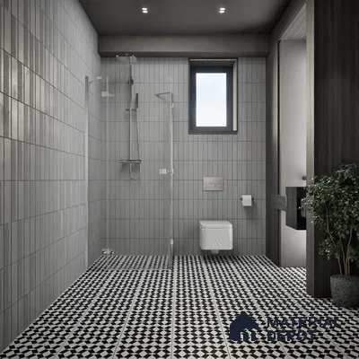 Moroccan Floor & Wall Tile TL 07636 Monochrome Optic Weave 1 ft x 1 ft Matte Finish Vitrified Tile - 9 mm | Suitable For Bathroom, Kitchen, Entryway | Please Expect a Slight Variation of Pattern