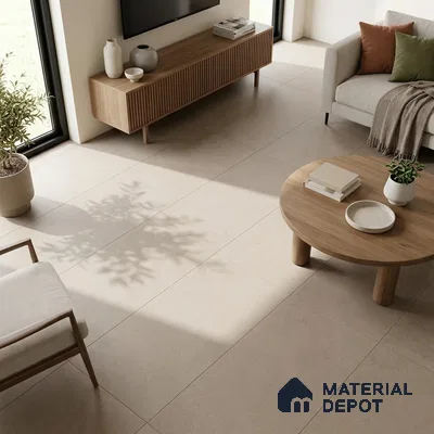 Stone Tile TL 07640 G Ghost Mud 5.24 ft x 2.6 ft Full Body Vitrified Matte Finish - 9 mm | 4 Random Design