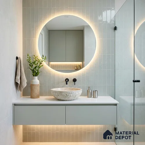 Subway Look Tile TL 07644 D Pentagone Lime 1 ft x 2.95 inch Designer Tiles Ceramic Glossy Finish - 9 mm