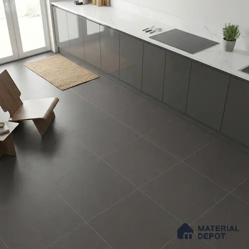 Stone Floor Tile TL 07645 F Prime Earthstone Antarcita 2 ft x 2 ft Punch Finish Vitrified Fullbody Tile - 16 mm | Suitable for Living Room, Bedroom & Bathroom