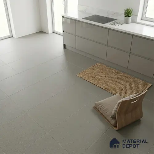 Stone Floor Tile TL 07645 G Prime Earthstone Kota 2 ft x 2 ft Punch Finish Vitrified Fullbody Tile - 16 mm | Suitable for Living Room, Bedroom & Bathroom