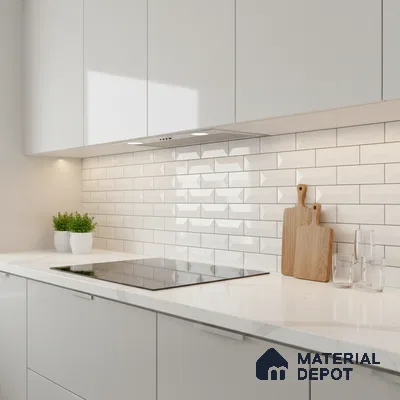Faux Subway Wall Tile TL 07653 2 ft x 1 ft Ceramic Glossy Finish - 8 mm