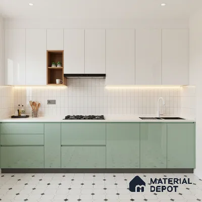 Subway Look  Tile TL 07669 Plain Bianco 1 ft x 2.95 inch Designer Tiles Ceramic Glossy Finish - 9 mm
