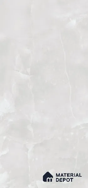 Marble Onyx Wall & Floor Tile TL 07691 Cool White 4 ft x 2 ft Matte Finish Vitrified Tile - 9 mm | Suitable For Living Room, Bedroom, Kitchen
