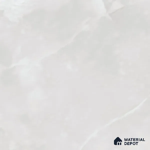 Marble Onyx Wall & Floor Tile TL 07691 Cool White 4 ft x 2 ft Matte Finish Vitrified Tile - 9 mm | Suitable For Living Room, Bedroom, Kitchen