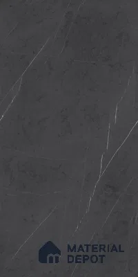 Marble Nero Marquina Wall & Floor Tile TL 07694 Charcoal Grey 4 ft x 2 ft Matte Finish Vitrified Tile - 9 mm | Suitable For Living Room, Bedroom, Kitchen