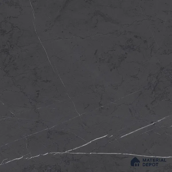 Marble Nero Marquina Wall & Floor Tile TL 07694 Charcoal Grey 4 ft x 2 ft Matte Finish Vitrified Tile - 9 mm | Suitable For Living Room, Bedroom, Kitchen