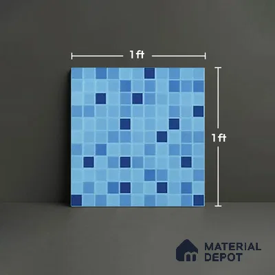 Subway Look Floor & Wall Tile TL 07703 B SP 21 12 x 12 inch Matte Finish Ceramic Tile - 7 mm