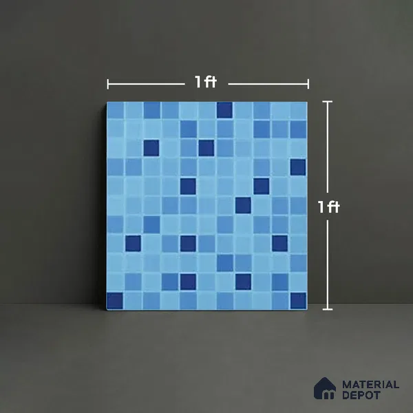 Subway Look Floor & Wall Tile TL 07703 B SP 21 12 x 12 inch Matte Finish Ceramic Tile - 7 mm