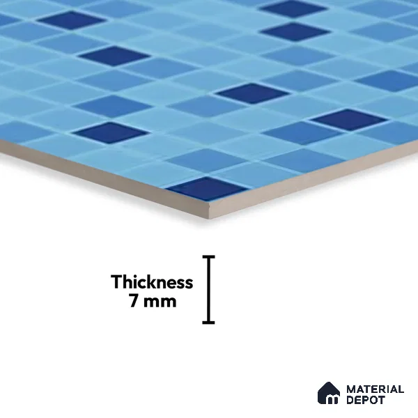 Subway Look Floor & Wall Tile TL 07703 B SP 21 12 x 12 inch Matte Finish Ceramic Tile - 7 mm