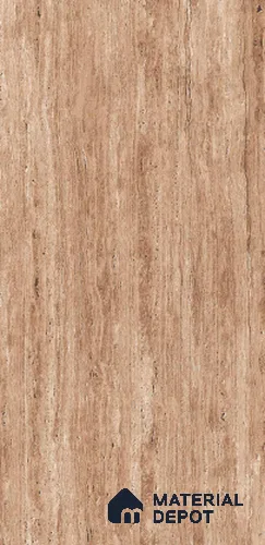 Stone Look Floor & Wall Tile TL 07802 Roman Traventine Brown 4 ft x 2 ft Vitrified Glossy Finish Tile - 9 mm |  Random 3 | Suitable for Living Room, Bedroom, Bathroom & Kitchen