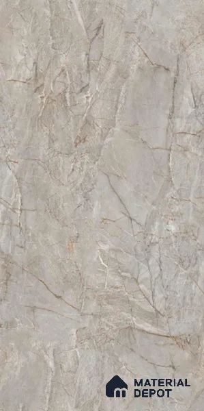 Stone Look Floor & Wall Tile TL 07811 B Tracy Grey 4 ft x 2 ft Vitrified Glossy Finish Tile - 9 mm | Random 3 | Suitable for Living Room, Bedroom, Bathroom & Kitchen