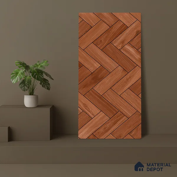 TL 07823 Briks Wood Brown 1200x600 mm Matte Finish Floor & Wall Tile - 9 mm (Random 4)