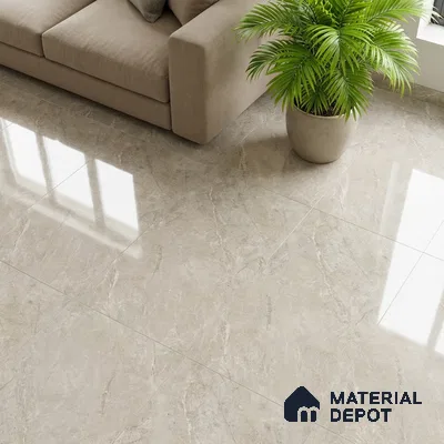 Floor & Wall Tile TL 07838 E Endless Antolia Natural 4 ft x 2 ft Vitrified Glossy Finish - 9 mm | Suitable for Kitchen, Bathroom, Living Room & Bedroom | Random 6