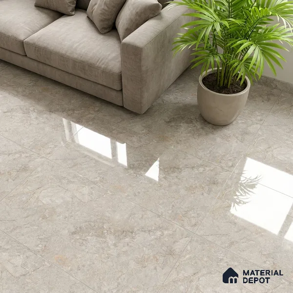 Floor & Wall Tile TL 07839 C Endless Prisma Crema 4 ft x 2 ft Vitrified Glossy Finish - 9 mm | Suitable for Kitchen, Bathroom, Living Room & Bedroom | Random 6