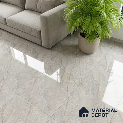 Floor & Wall Tile TL 07840 C Endless Renor Beige 4 ft x 2 ft Vitrified Glossy Finish - 9 mm | Suitable for Kitchen, Bathroom, Living Room & Bedroom | Random 6