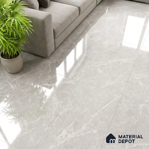 Floor & Wall Tile TL 07846 B Endless Elegant Pearl 4 ft x 2 ft Vitrified Glossy Finish - 9 mm | Suitable for Kitchen, Bathroom, Living Room & Bedroom | Random 6