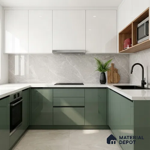 Floor & Wall Tile TL 07846 B Endless Elegant Pearl 4 ft x 2 ft Vitrified Glossy Finish - 9 mm | Suitable for Kitchen, Bathroom, Living Room & Bedroom | Random 6