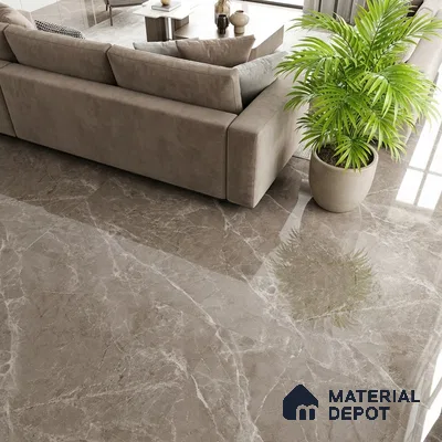 Floor & Wall Tile TL 07846 Endless Elegant Choco 4 ft x 2 ft Vitrified Glossy Finish - 9 mm | Suitable for Kitchen, Bathroom, Living Room & Bedroom | Random 6