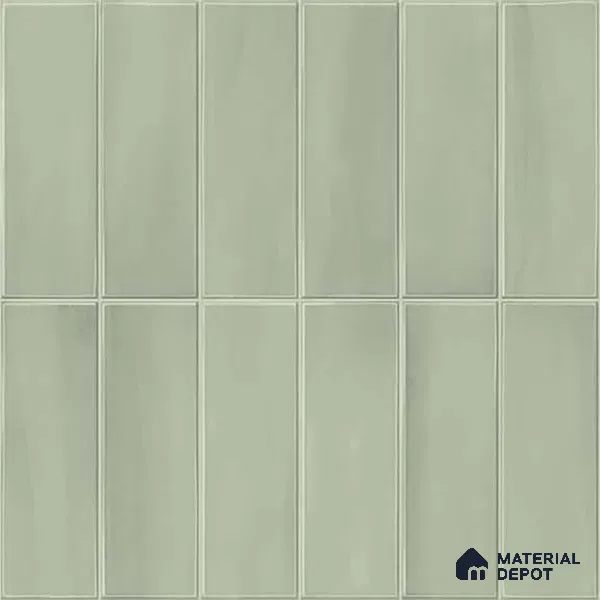 Faux Subway Wall Tile TL 07859 D Evolve Bice 1 ft x 1 ft Ceramic Glossy Finish - 9.5 mm | Suitable for Kitchen, Bathroom | Please Expect a Slight Variation of Pattern