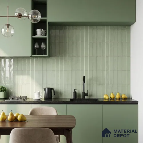 Wall Tile TL 07859 D Evolve Bice 1 ft x 1 ft Ceramic Glossy Finish - 9.5 mm | Suitable for Kitchen, Bathroom & Balcony Walls | Please Expect a Slight Variation of Pattern