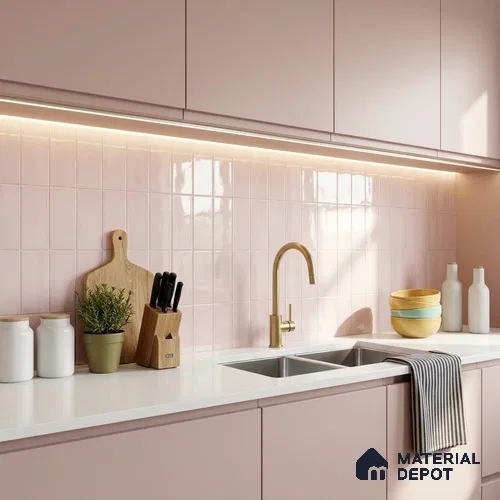 Wall Tile TL 07859 E Evolve Veletin 1 ft x 1 ft Ceramic Glossy Finish - 9.5 mm | Suitable for Kitchen, Bathroom & Balcony Walls | Please Expect a Slight Variation of Pattern