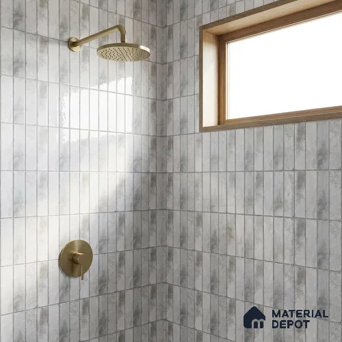 Wall Tile TL 07864 C Origins Milky Decor-1 1 ft x 1 ft Ceramic Glossy Finish - 9.5 mm | Suitable for Kitchen, Bathroom & Balcony Walls | Please Expect a Slight Variation of Pattern