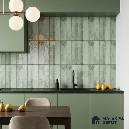 Wall Tile TL 07864 Origins Bice Decor-1 1 ft x 1 ft Ceramic Glossy Finish - 9.5 mm | Suitable for Kitchen, Bathroom & Balcony Walls | Please Expect a Slight Variation of Pattern