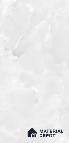 Marble Onyx Wall & Floor Tile TL 07868 Cool White 4 ft x 2 ft Glossy Finish Vitrified Tile - 9 mm | 6 Random Designs | Suitable For Living Room, Bedroom, Dining